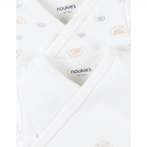 Lot de 2 bodies coton bio manches longues 1 mois - Babou & Kendi