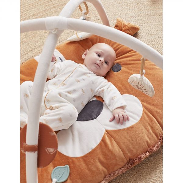 Tapis d'éveil Babou en Veloudoux caramel