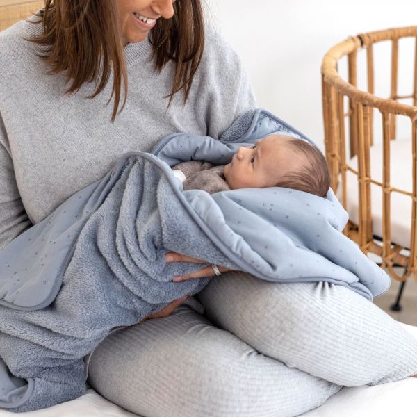Couverture bébé 75x100 cm Pady Softy Bleu Stone