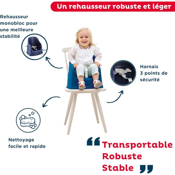 Rehausseur de Chaise Tudi Bleu océan