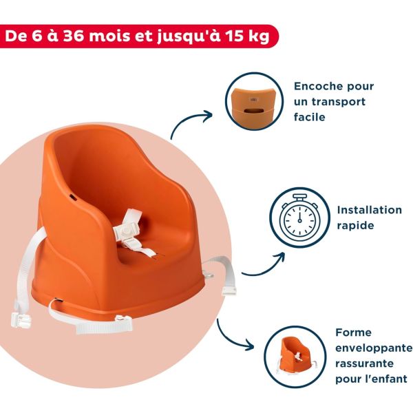 Rehausseur de Chaise Tudi Terracotta