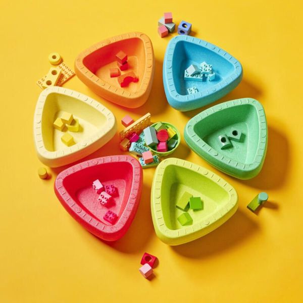 Set 6 blocs à empiler Blocky Multicolore