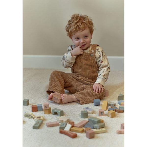 Blocs de construction en bois - Safari Friends