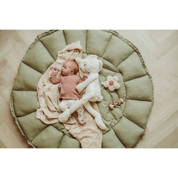 Tapis de jeu / nid de bébé 3 en 1 Organic Bloom Green