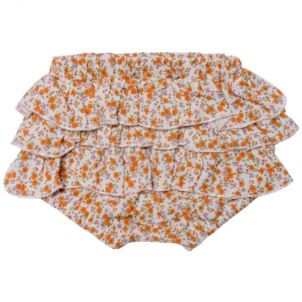 Bloomer à volants en gaze de coton liberty orange - 18 mois