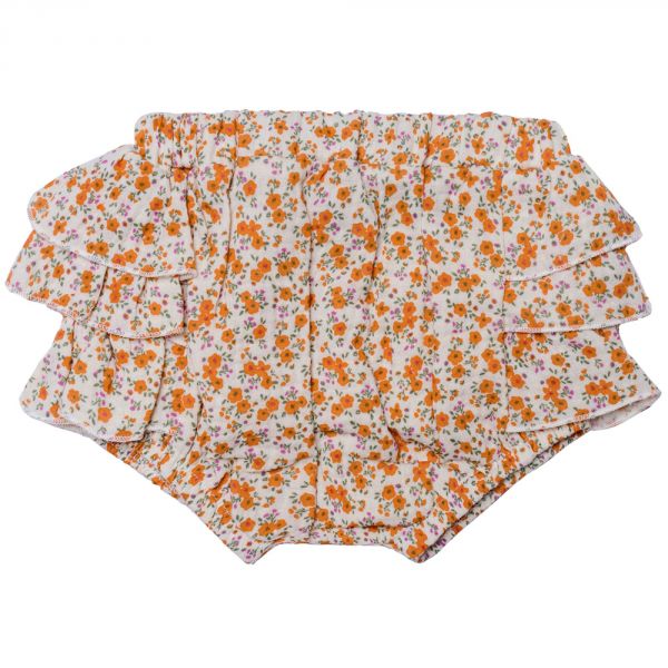 Bloomer à volants en gaze de coton liberty orange - 18 mois