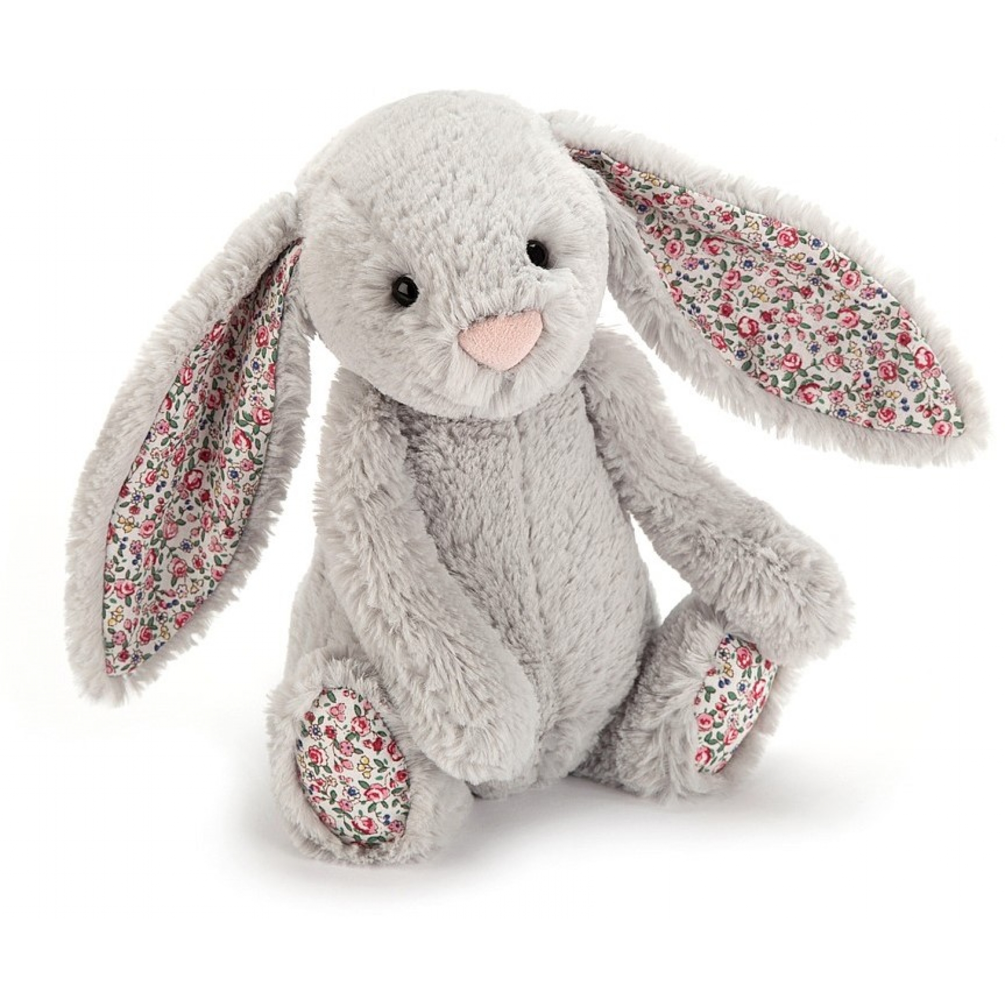 Jellycat Peluche Lapin Blossom Gris 13 Cm Made In Bebe