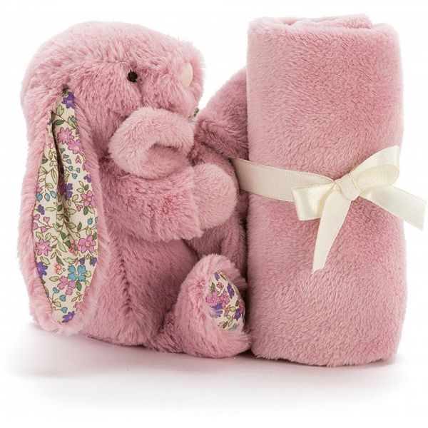 Doudou Lapin Blossom Rose - 33 cm