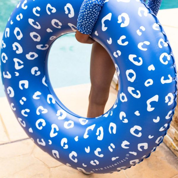 Bouée gonflable léopard bleu 90 cm