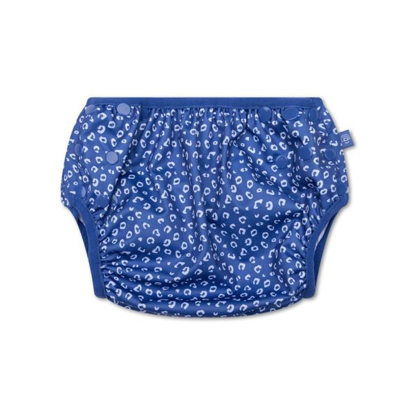 Couche de bain lavable Léopard bleu 0-3 ans