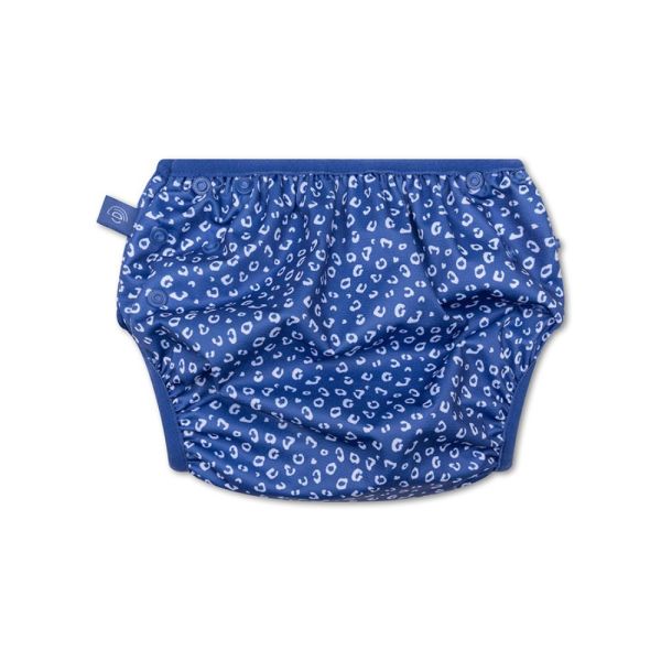Couche de bain lavable Léopard bleu 0-3 ans