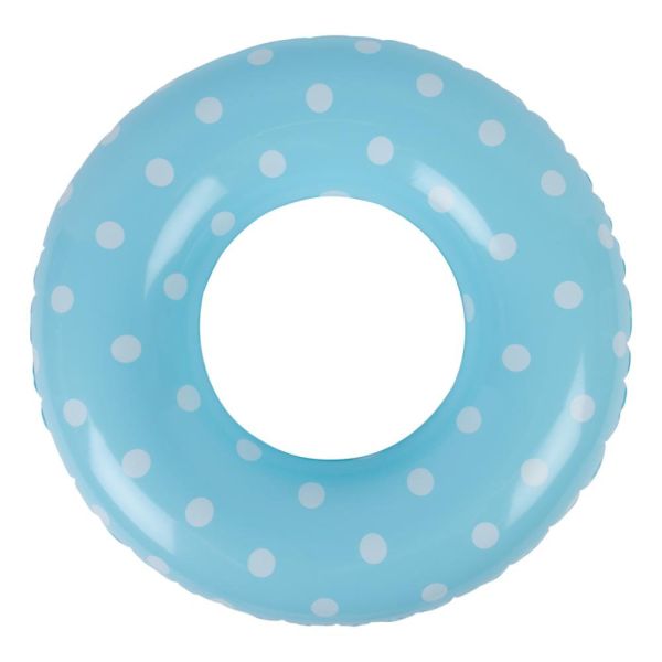 Bouée gonflable pois bleu 90 cm