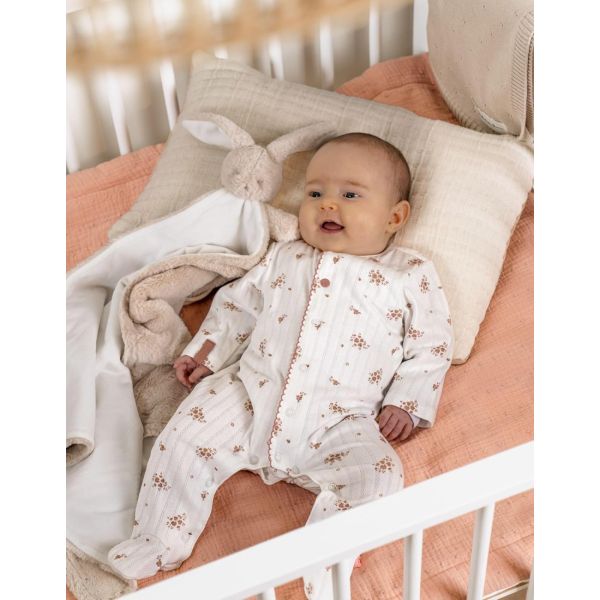 Doudou bébé avec couverture - Moka