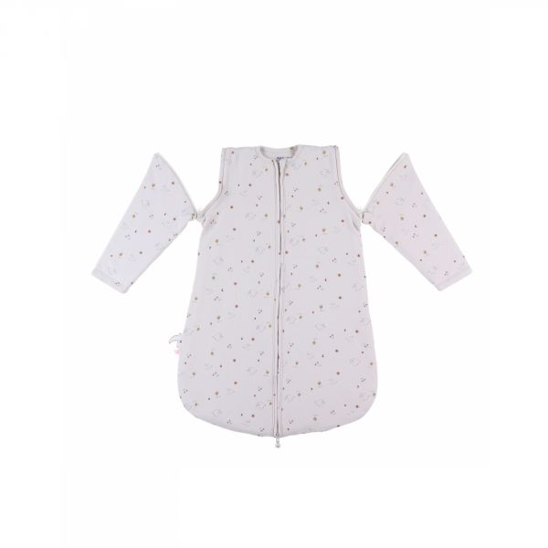 Gigoteuse 70cm jersey manches amovibles Colombes du bonheur - Bali, Moka & Snow