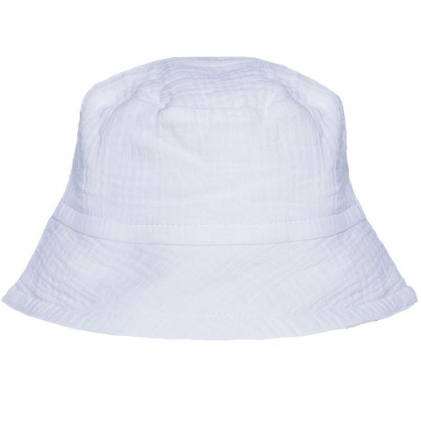 Bob doublé en gaze de coton blanc - 0/3 mois