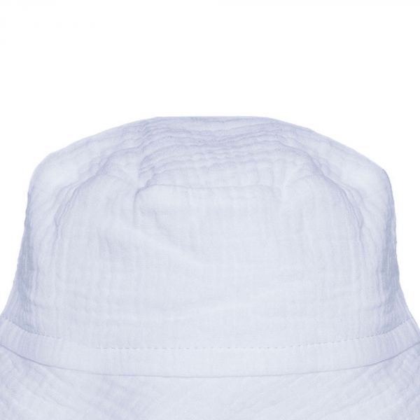Bob doublé en gaze de coton blanc - 0/3 mois