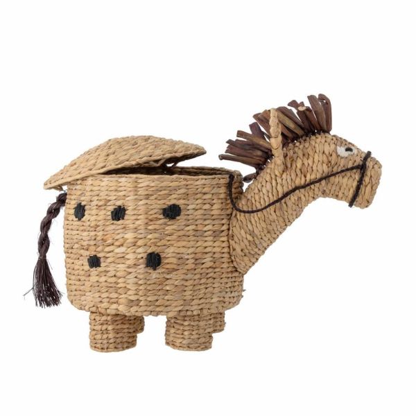 Panier de rangement jacinthe d'eau avec couvercle - Bobbi