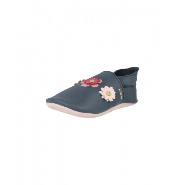 Chaussons bébé taille S Flowers navy