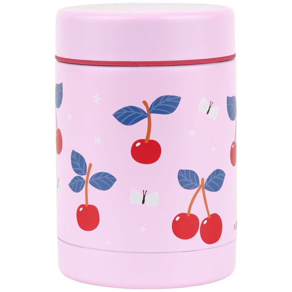 Boîte à repas isotherme inox 300 ml Cerises