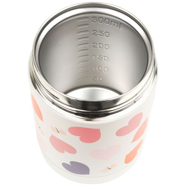 Boîte à repas isotherme inox 300 ml Cœurs
