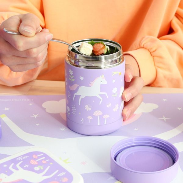 Boîte à repas isotherme inox 300 ml Rêves de licorne