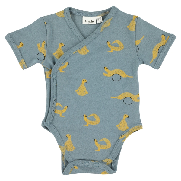 Body croisé bébé manches courtes 0 - 1 mois Whippy Weasel