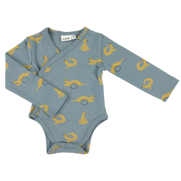 Body croisé bébé manches longues 3 - 6 mois Whippy Weasel