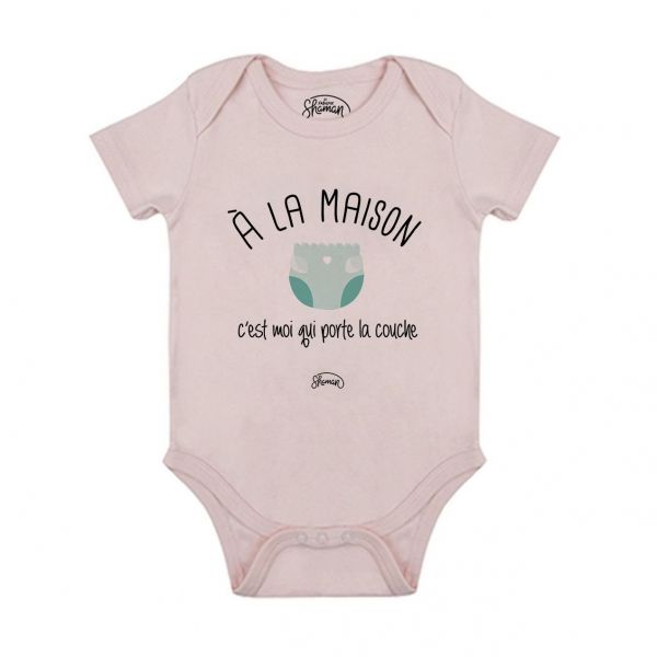 BODY Moi qui porte la couche 12-18 Mois, Rose Pastel