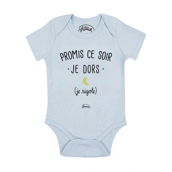 BODY Promis ce soir je dors 12-18 Mois, Bleu Pastel