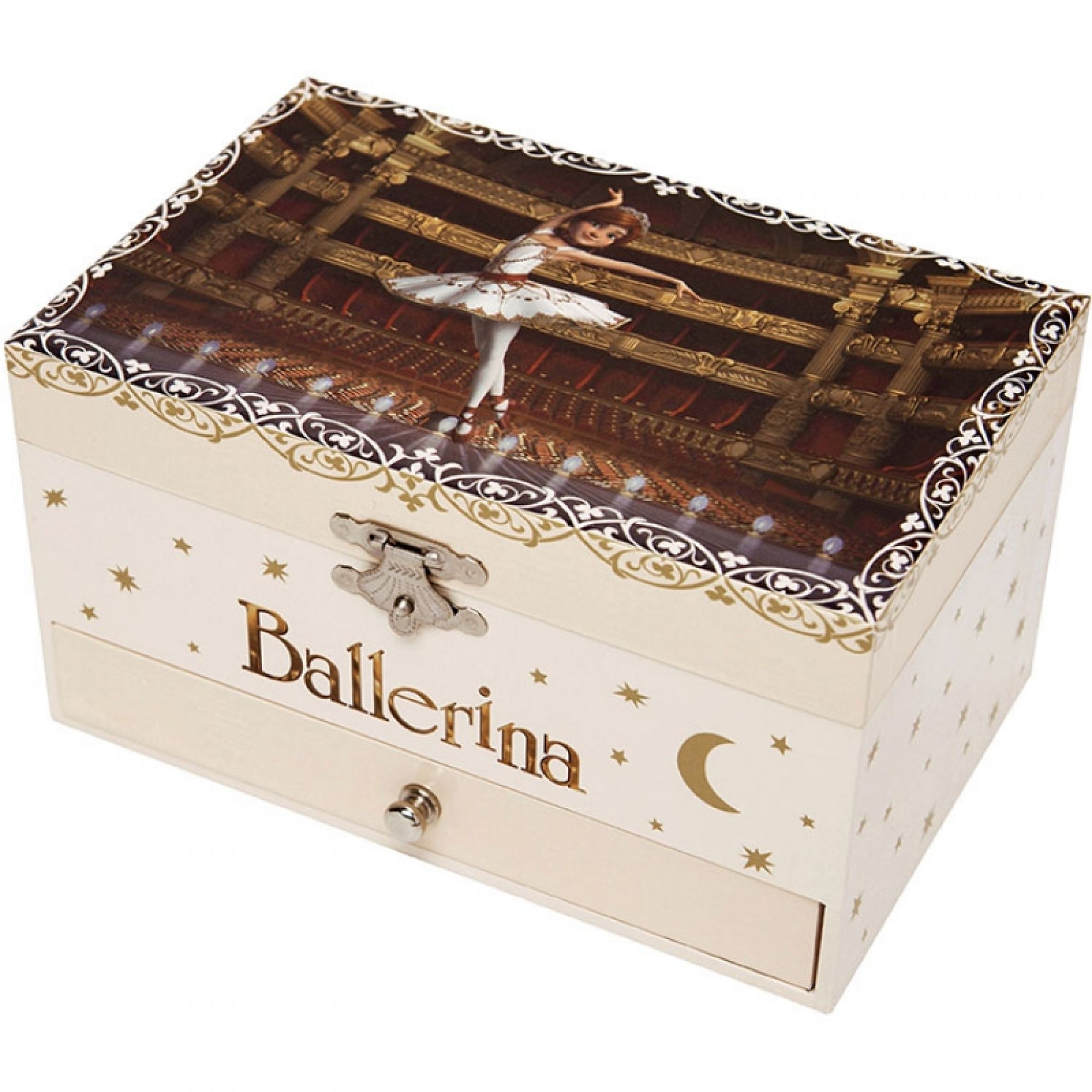 Boîte à bijoux musicale phosphorescente - Ballerina - Made in Bébé