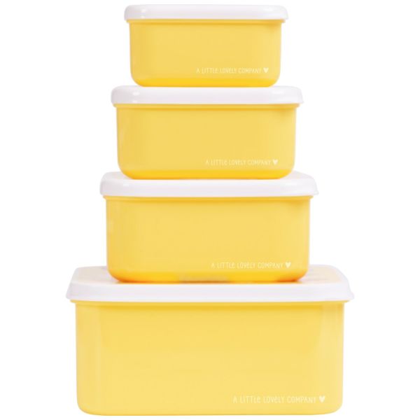 Lot de 4 boîtes à goûter Amis des animaux