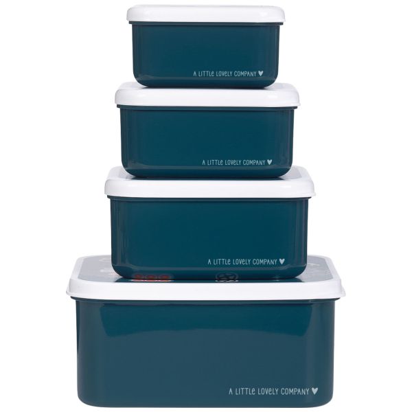 Lot de 4 boîtes à goûter Robots