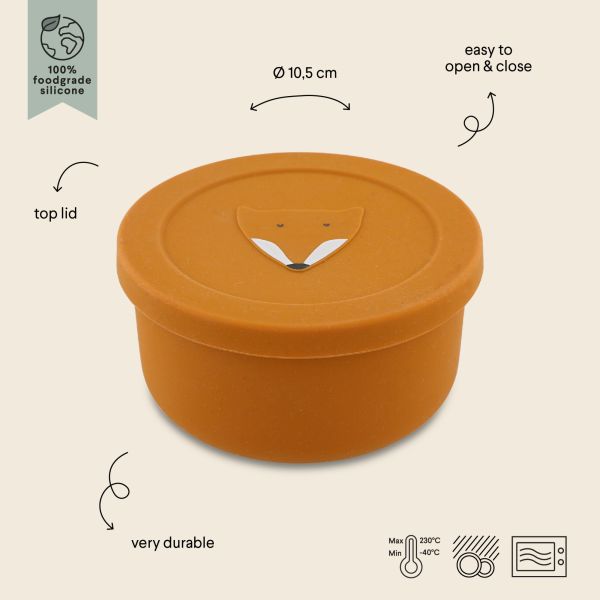 Boîte à collations en silicone - Mr. Fox