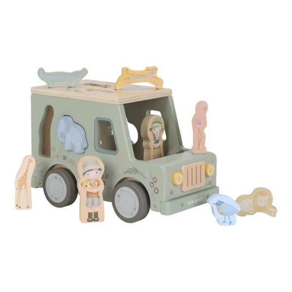 Boîte à formes Voiture de Safari en bois - Safari Friends