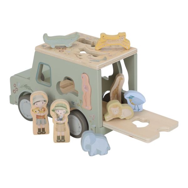 Boîte à formes Voiture de Safari en bois - Safari Friends
