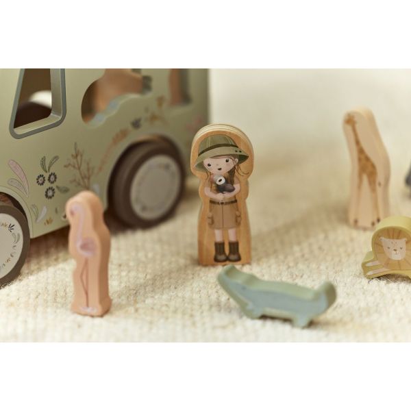 Boîte à formes Voiture de Safari en bois - Safari Friends