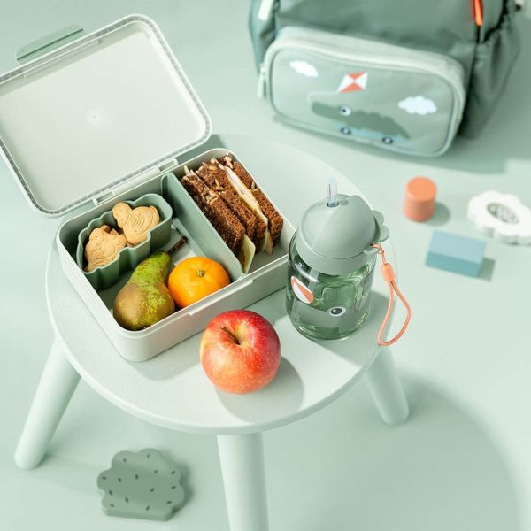 Boîte à goûter avec séparateur Playground Vert