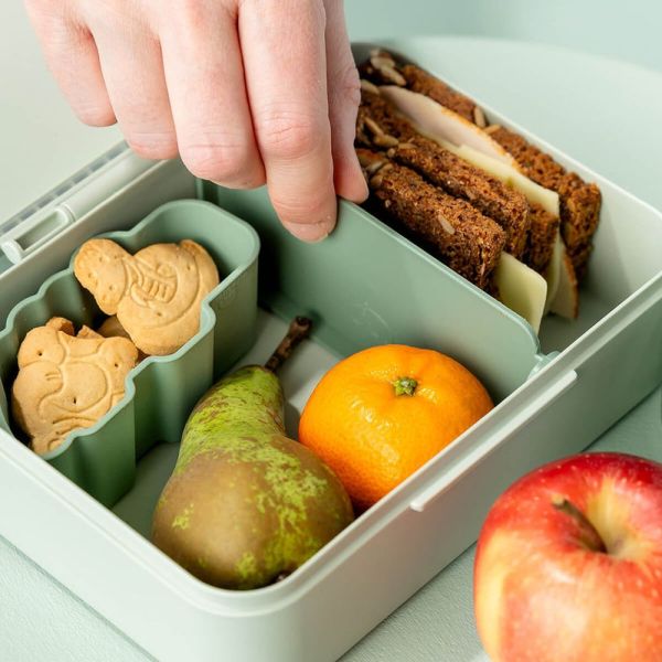 Boîte à goûter avec séparateur Playground Vert