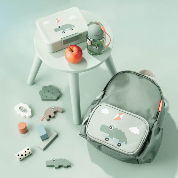 Boîte à goûter avec séparateur Playground Vert