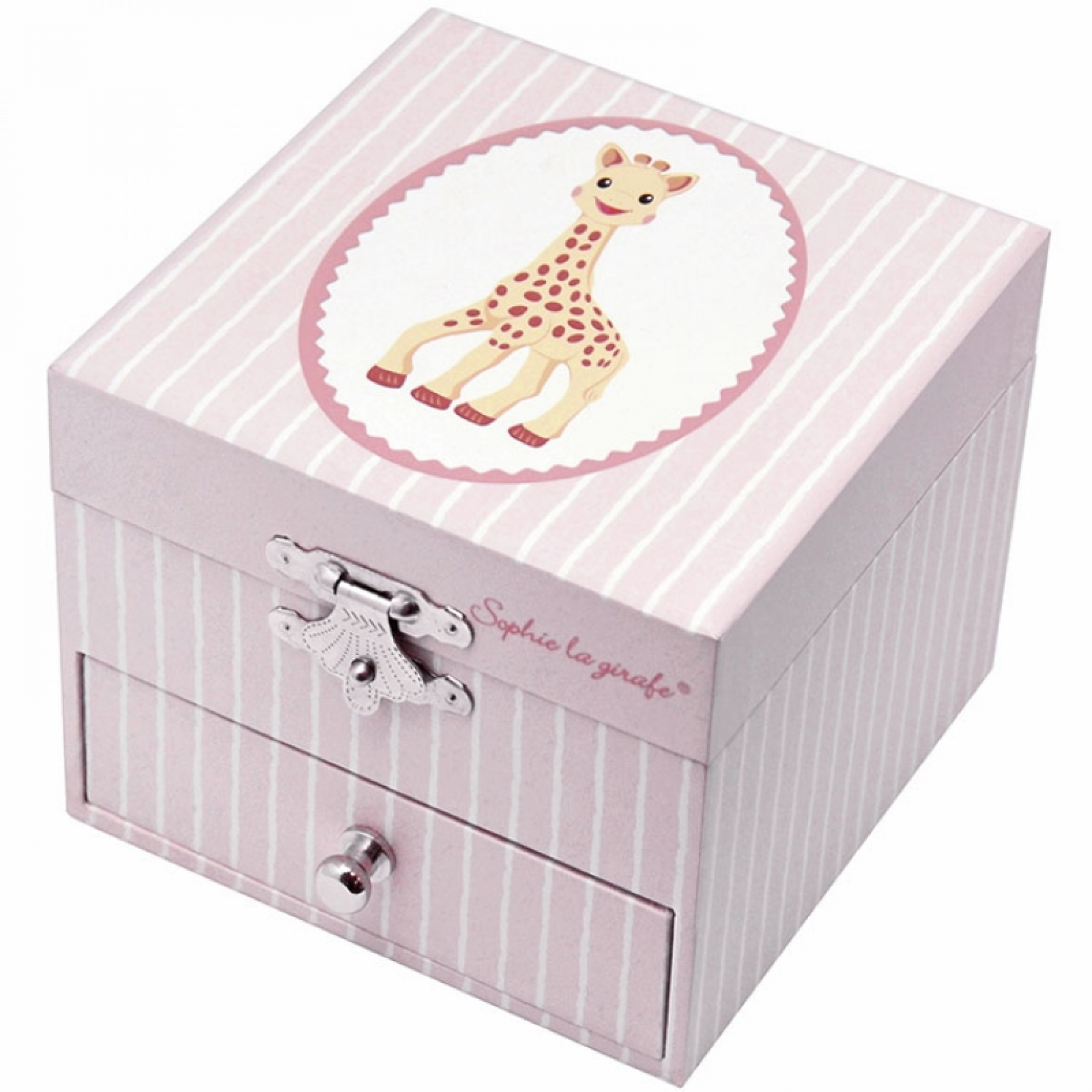 Boite A Tresors Et Bijoux Musicale Phosphorescente Sophie La Girafe Rose Made In Bebe