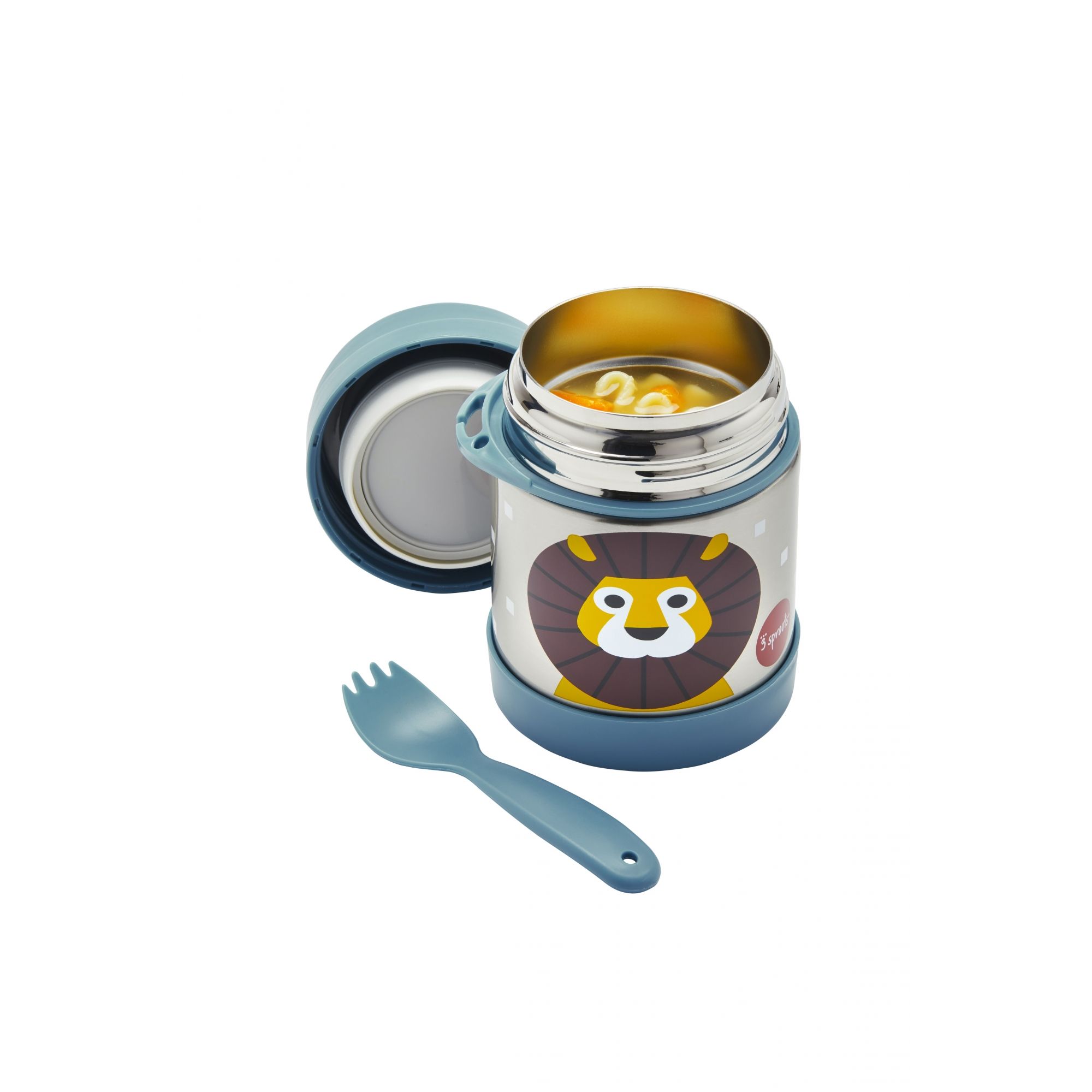 3 Sprouts Lunch Box Isotherme Enfant Lion Made In Bebe