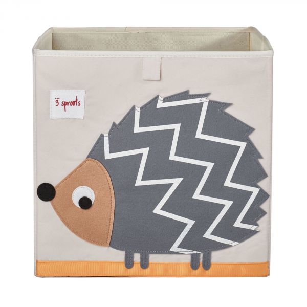 Boite de rangement, coffre à jouets pour enfant avec couvercle - 33 x 33 x  33 cm - Gris Étoile - Monsieur Bébé