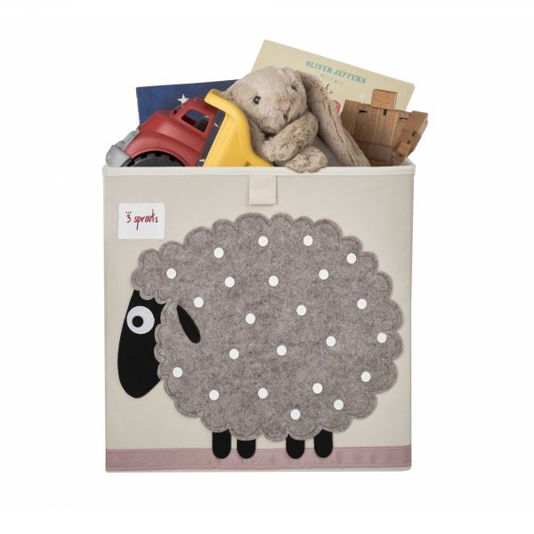 Cube de rangement Mouton 33 x 33 cm