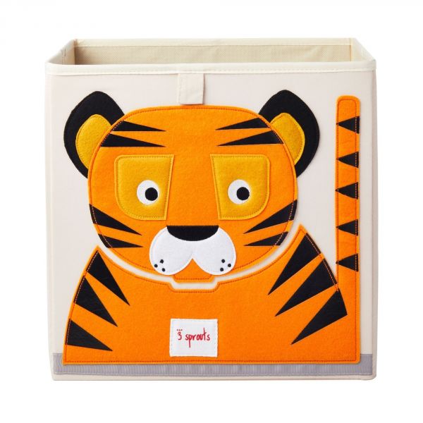 Cube de rangement Tigre 33 x 33 cm