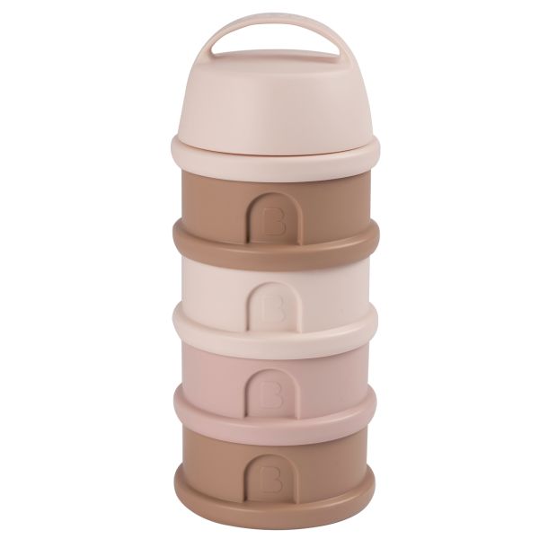 Boîte doseuse de lait empilable 4 compartiments Barbe à papa