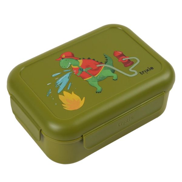 Boîte repas à clips avec séparateur - Fireman Mr. Dino