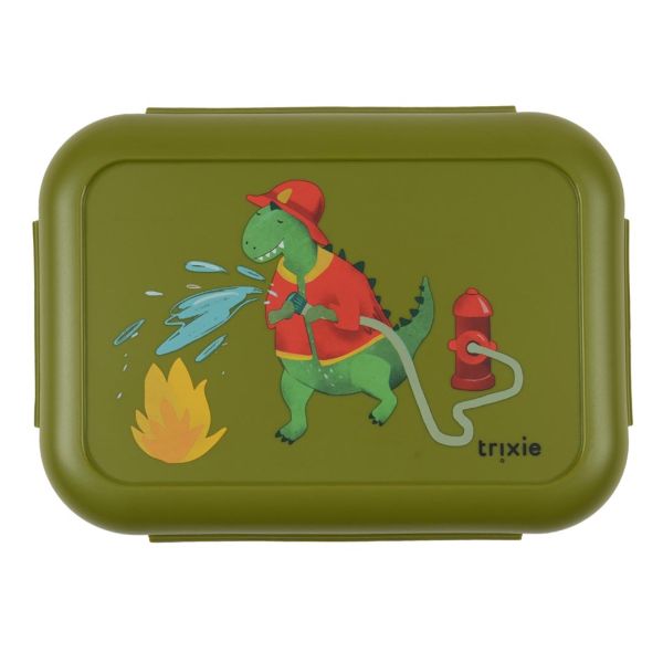 Boîte repas à clips avec séparateur - Fireman Mr. Dino