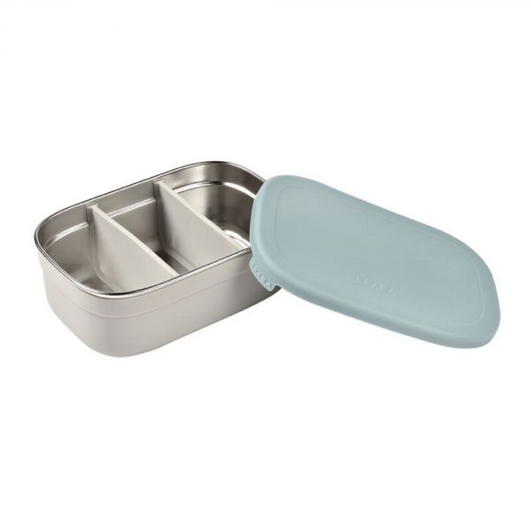 Boîte à goûter inox gris Baltic Blue