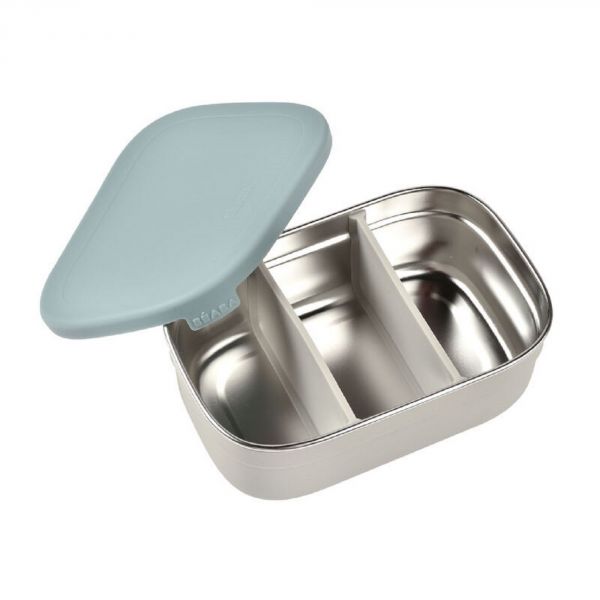 Boîte à goûter inox gris Baltic Blue