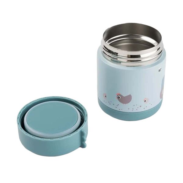 Boîte à repas isotherme Tiny farm Bleu